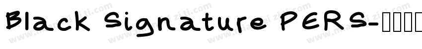 Black Signature PERS字体转换